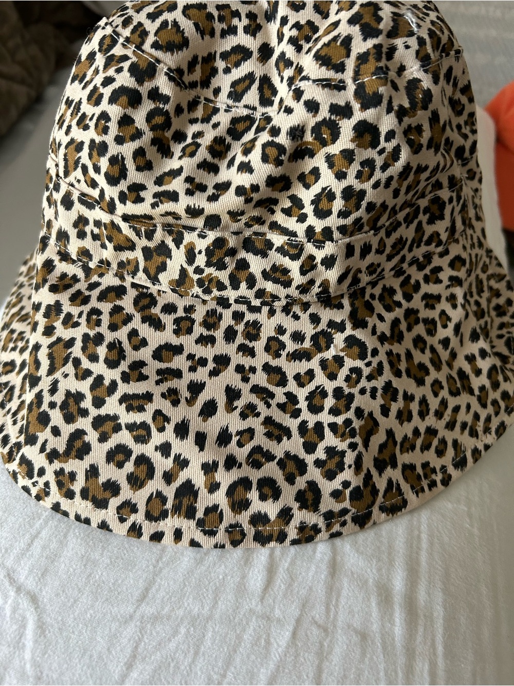 Vince Camuto Leopard-Print Bucket Hat - Beige/Black/Brown